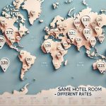 Same Hotel Rom - Diferents rates map